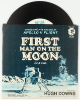 1969 Vintage "Hugh Downs First Man On The Moon Apollo 11" Vinyl Record with Full Original Sleeve at PristineAuction.com
