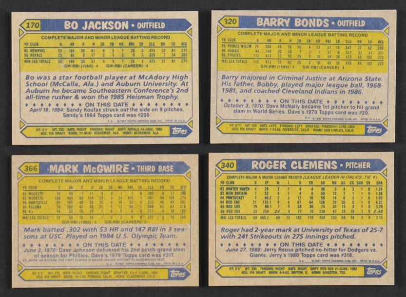 1987 Topps Baseball Complete Set of (792) Cards at PristineAuction.com 1987 Topps Baseball Complete Set of (792) Cards at PristineAuction.com
