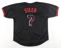 Spencer Steer Signed Jersey (Playball Ink) at PristineAuction.com