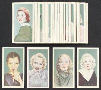 1936 Godfrey Phillips Famous Minors Complete Set of (50) Cigarette Cards with Greta Garbo #21, Jean Harlow #24, Anna May Young #1, Joan Blondell #18 at PristineAuction.com
