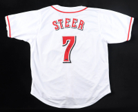 Spencer Steer Signed Jersey (Playball Ink) at PristineAuction.com