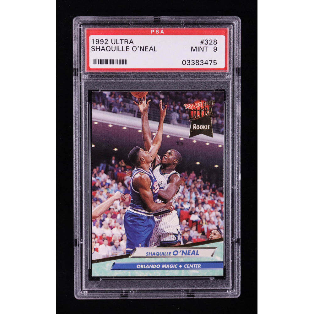 Shaquille O'Neal 1992-93 Fleer Ultra #328 RC (PSA 9) at PristineAuction.com