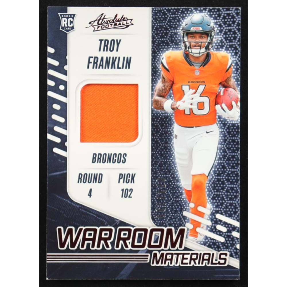 Troy Franklin 2024 Absolute War Room Materials #29 #074/199 RC at PristineAuction.com