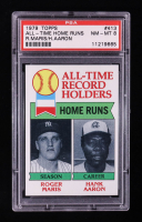 Roger Maris / Hank Aaron 1979 Topps All-Time Home Runs #413 (PSA 8) at PristineAuction.com