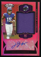 Dallas Turner 2024 Certified Freshman Fabric Mirror Signatures Pink #22 #082/299 at PristineAuction.com