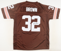 Jim Brown Signed Browns Mitchell & Ness Authentic Jersey (JSA) at PristineAuction.com
