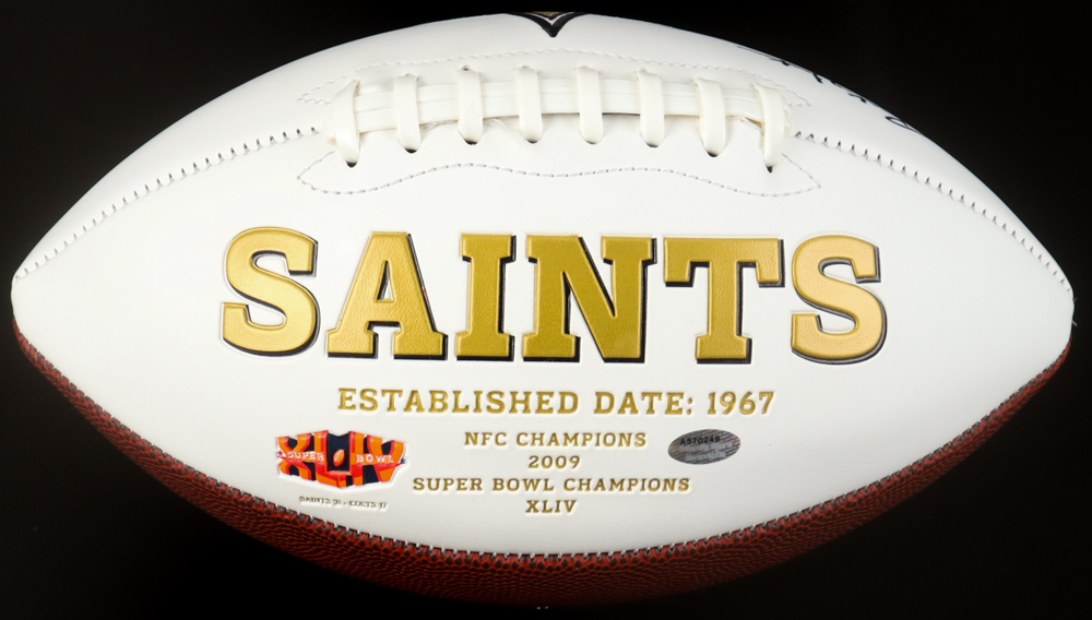 Rickey Jackson Signed Saints Logo Football Inscribed "HOF 2010" (Schwartz) at PristineAuction.com Rickey Jackson Signed Saints Logo Football Inscribed "HOF 2010" (Schwartz) at PristineAuction.com