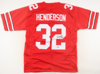 TreVeyon Henderson Signed Jersey (Beckett) at PristineAuction.com