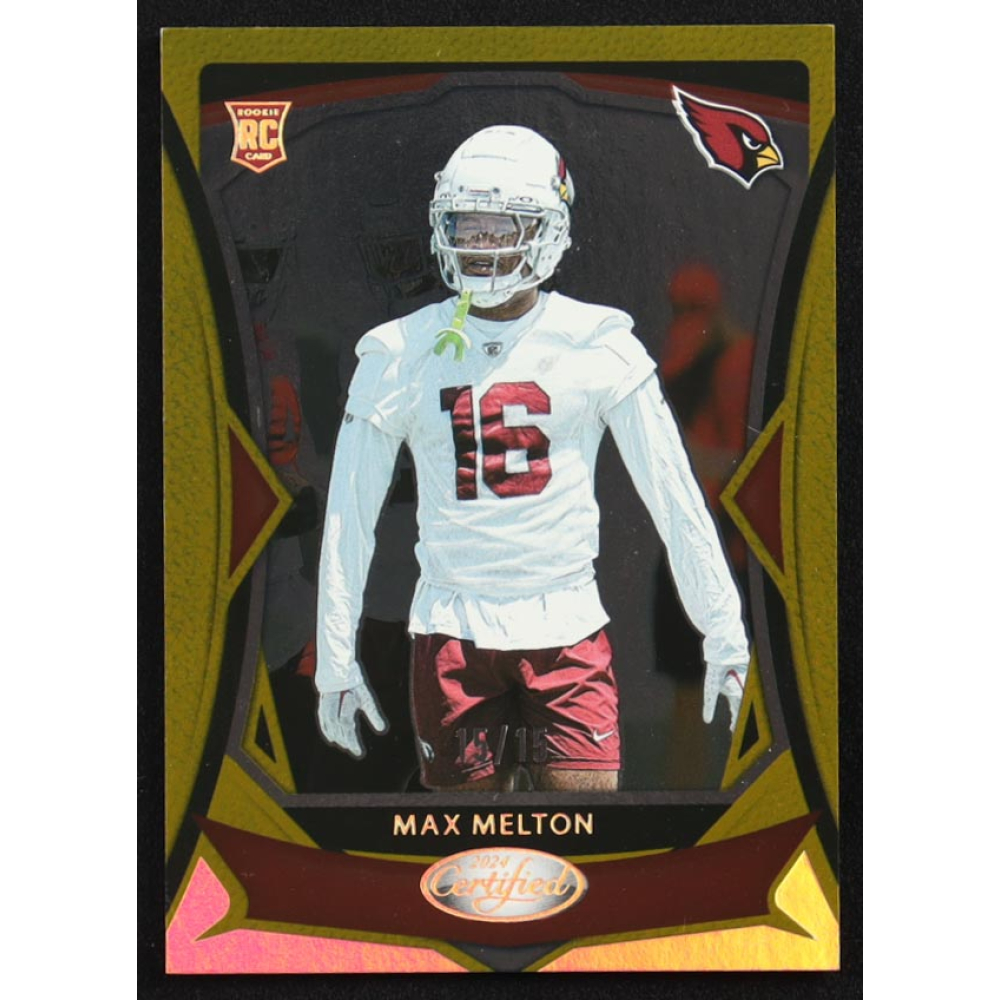 Max Melton 2024 Certified Mirror Gold FOTL #134 #15/15 RC at PristineAuction.com