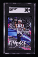 Drake Maye 2024 Topps Chrome Finesse #F-2 RC (SGC 10) at PristineAuction.com