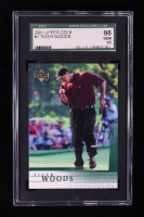 Tiger Woods 2001 Upper Deck #1 RC (SGC 10) at PristineAuction.com