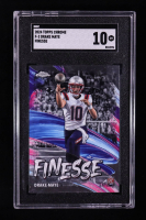 Drake Maye 2024 Topps Chrome Finesse #F-2 RC (SGC 10) at PristineAuction.com