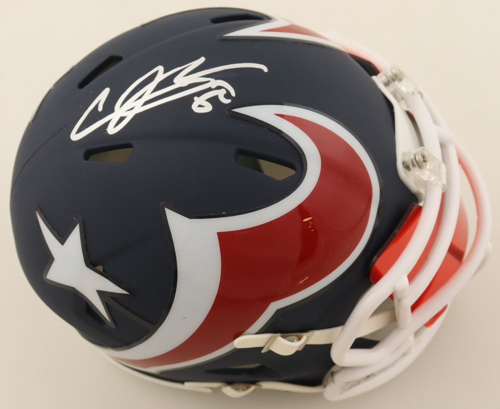 Andre Johnson Signed Texans AMP Alternate Speed Mini Helmet With Visor (JSA) at PristineAuction.com Andre Johnson Signed Texans AMP Alternate Speed Mini Helmet With Visor (JSA) at PristineAuction.com