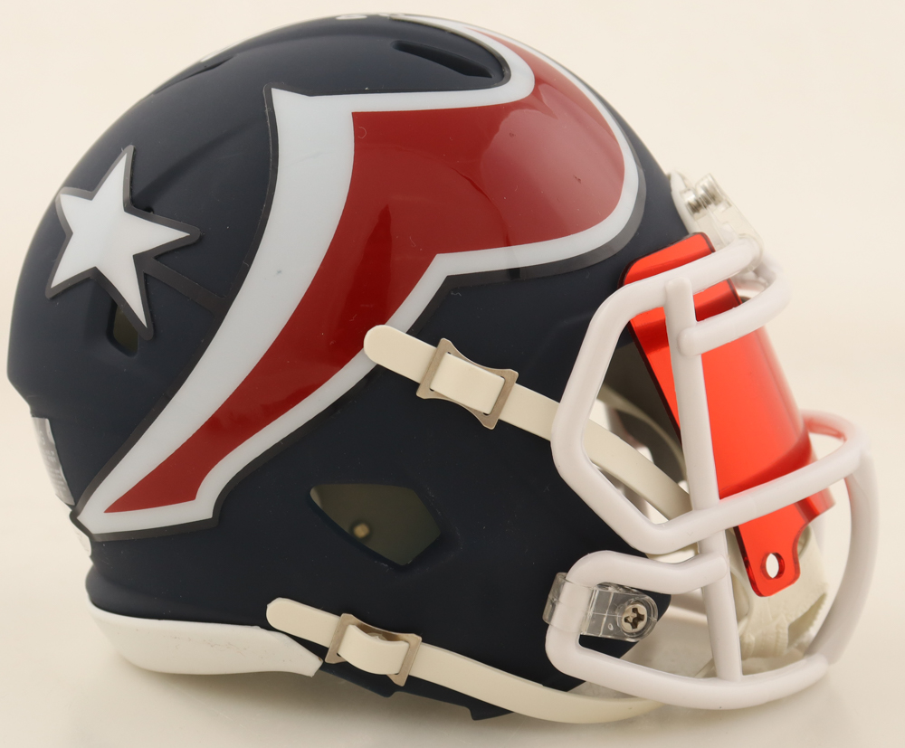 Andre Johnson Signed Texans AMP Alternate Speed Mini Helmet With Visor (JSA) at PristineAuction.com Andre Johnson Signed Texans AMP Alternate Speed Mini Helmet With Visor (JSA) at PristineAuction.com