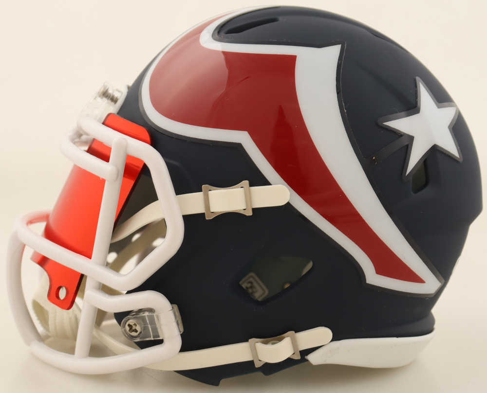 Andre Johnson Signed Texans AMP Alternate Speed Mini Helmet With Visor (JSA) at PristineAuction.com Andre Johnson Signed Texans AMP Alternate Speed Mini Helmet With Visor (JSA) at PristineAuction.com