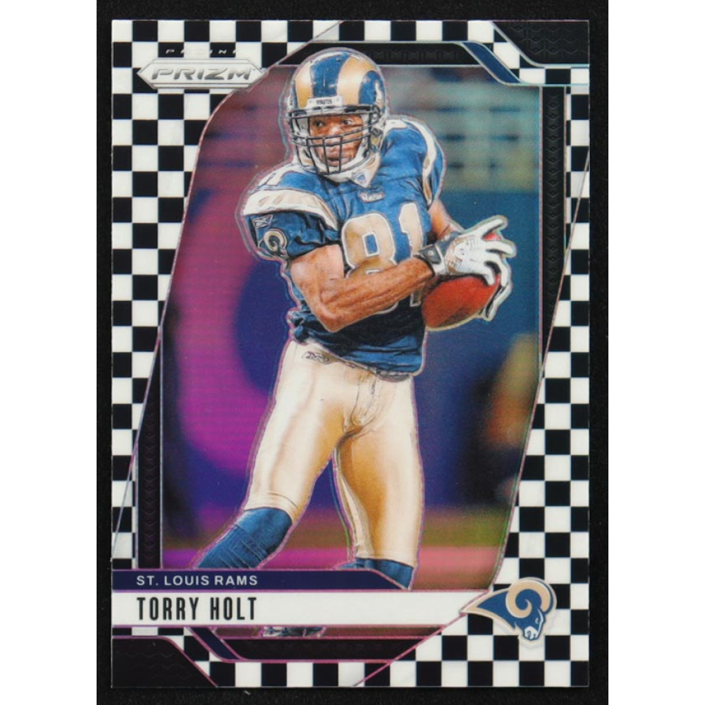 Torry Holt 2024 Panini Prizm Prizms Black and White Checker #300 at PristineAuction.com