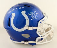 Reggie Wayne Signed Colts Full-Size Flash Alternate Speed Helmet Inscribed "Forever a Colt" (PSA) at PristineAuction.com