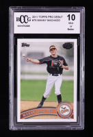 Manny Machado 2011 Topps Pro Debut #75 RC (BCCG 10) at PristineAuction.com