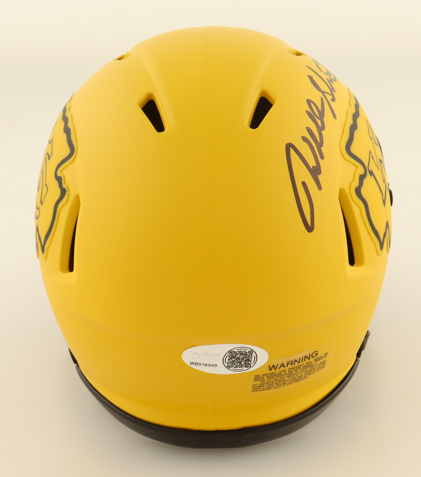 Will Shields Signed Chiefs Rave Alternate Speed Mini Helmet Inscribed "HOF 15" (JSA) at PristineAuction.com Will Shields Signed Chiefs Rave Alternate Speed Mini Helmet Inscribed "HOF 15" (JSA) at PristineAuction.com