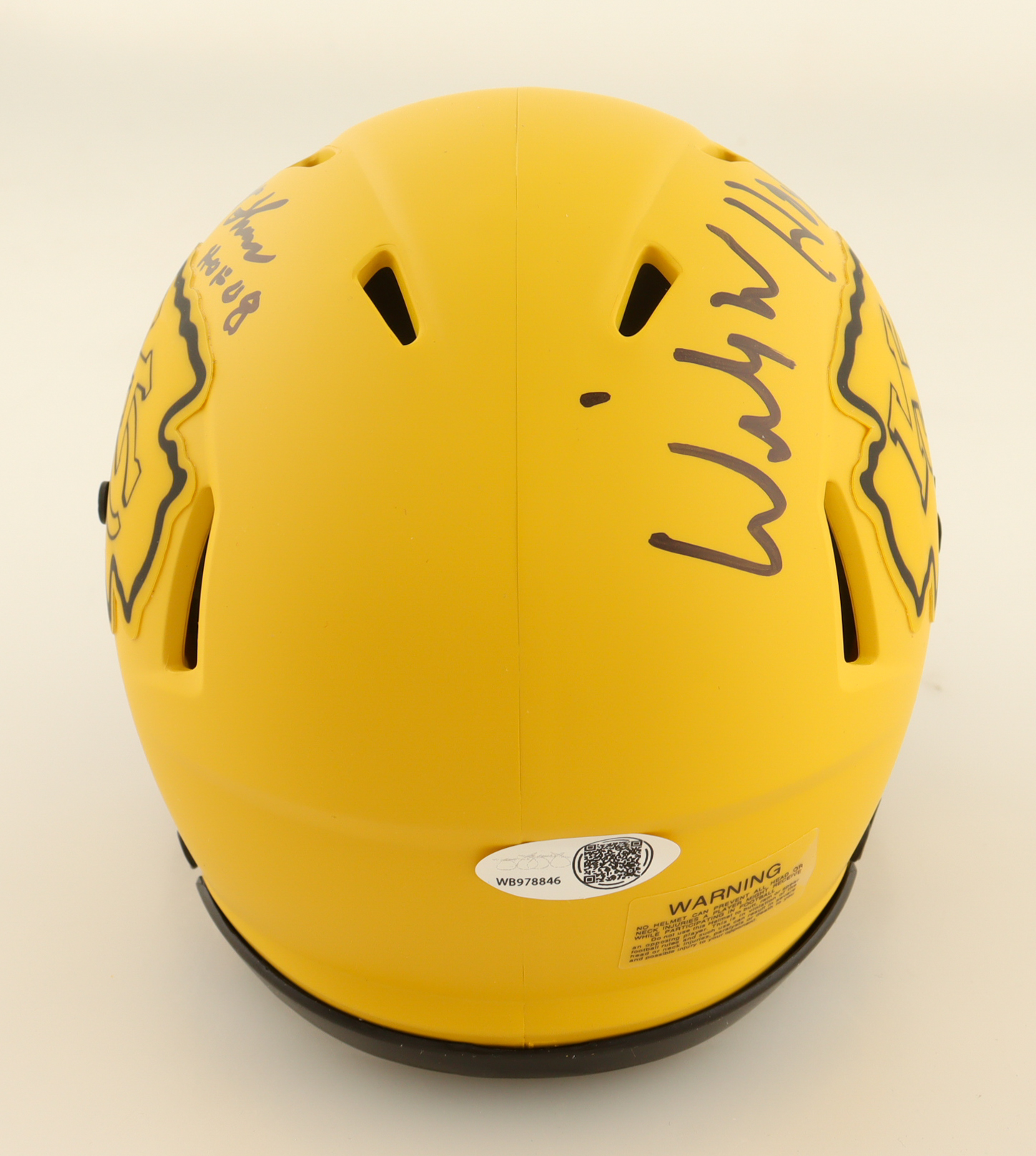 Willie Roaf & Emmitt Thomas Signed Chiefs Rave Alternate Speed Mini Helmet Inscribed "HOF 2012" & "HOF 08" (JSA) at PristineAuction.com Willie Roaf & Emmitt Thomas Signed Chiefs Rave Alternate Speed Mini Helmet Inscribed "HOF 2012" & "HOF 08" (JSA) at PristineAuction.com