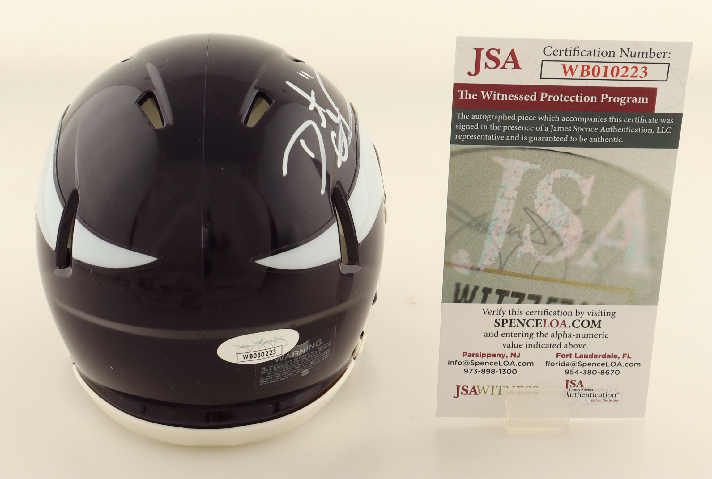 Daunte Culpepper Signed Vikings Speed Mini Helmet (JSA) at PristineAuction.com Daunte Culpepper Signed Vikings Speed Mini Helmet (JSA) at PristineAuction.com