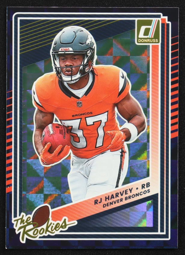 RJ Harvey 2025 Donruss The Rookies #32 RC at PristineAuction.com RJ Harvey 2025 Donruss The Rookies #32 RC at PristineAuction.com