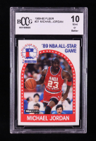 Michael Jordan 1989-90 Fleer NBA Hoops '89 All-Star Game #21 (BCCG 10) at PristineAuction.com