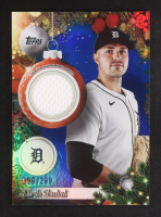 Tarik Skubal 2025 Topps Holiday Player Relics Metallic Blue #PRTS #099/299 at PristineAuction.com