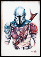 "The Mandalorian" LE 8x12 Art Print by Thang Nguyen #/100 (PA) at PristineAuction.com