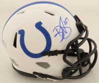 Reggie Wayne Signed Colts Lunar Eclipse Alternate Speed Mini Helmet (PSA) at PristineAuction.com