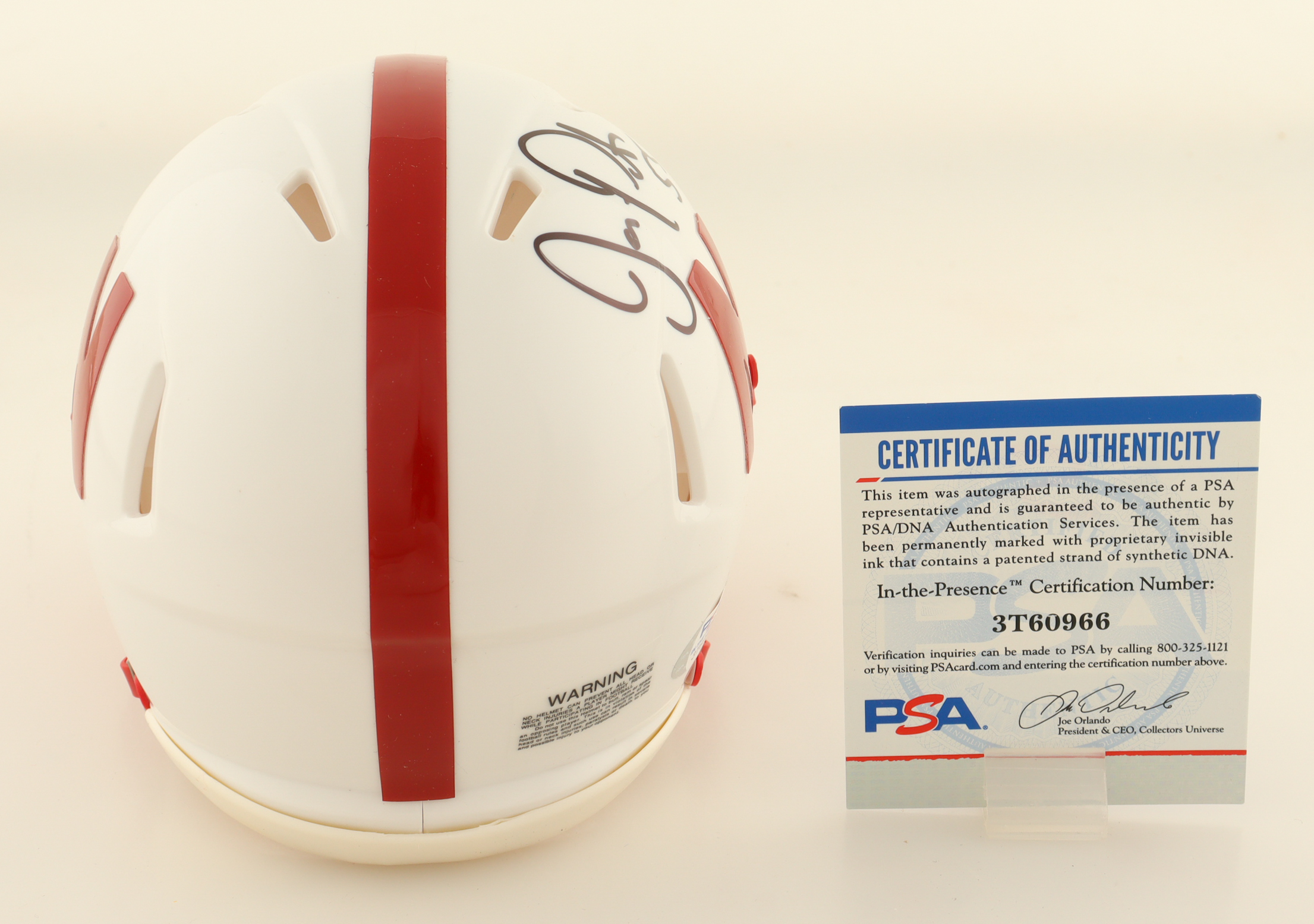 Jason Peter Signed Nebraska Cornhuskers Speed Mini Helmet (PSA) at PristineAuction.com Jason Peter Signed Nebraska Cornhuskers Speed Mini Helmet (PSA) at PristineAuction.com