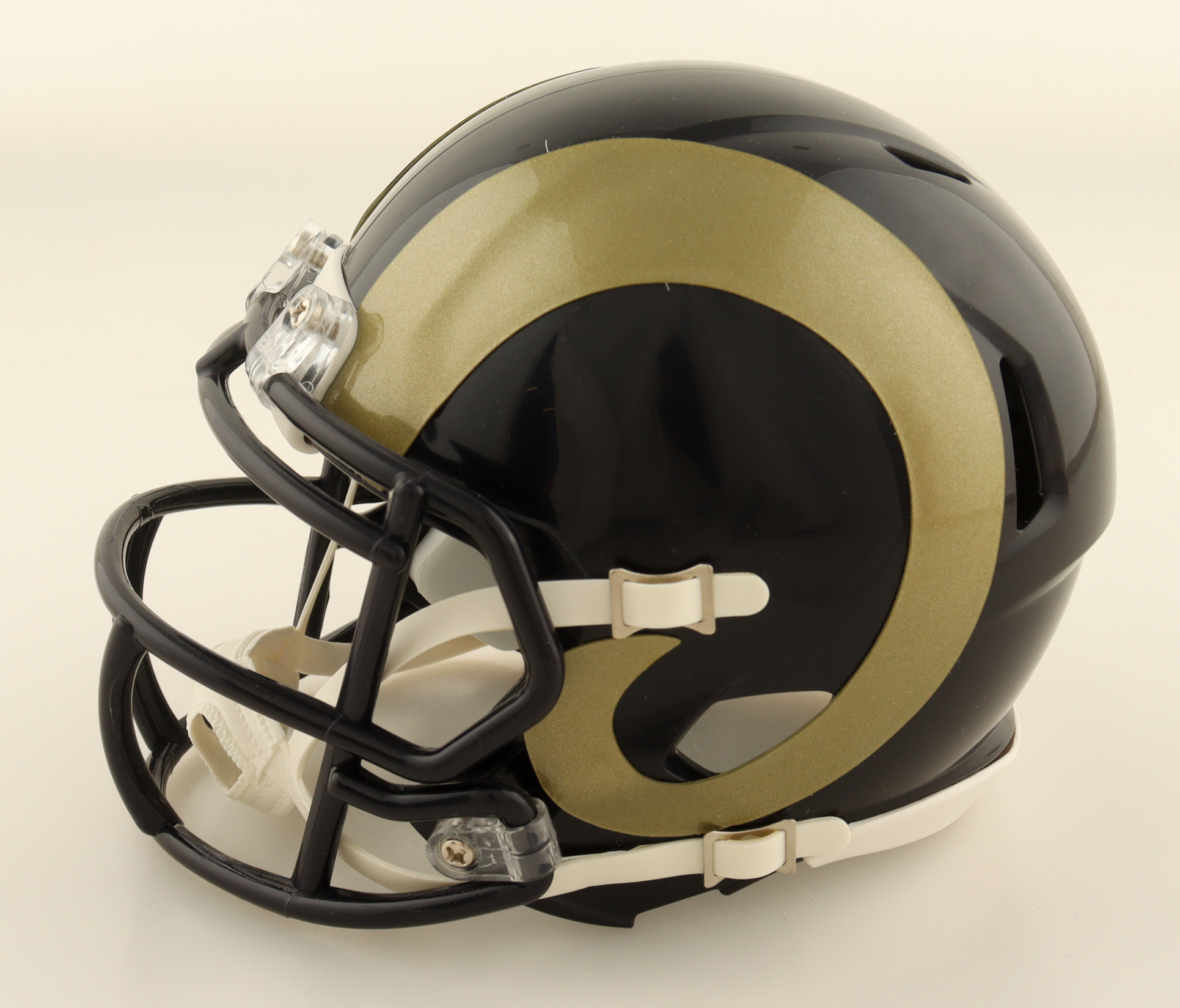 Grant Wistrom Signed Rams Throwback Speed Mini Helmet (Beckett) at PristineAuction.com Grant Wistrom Signed Rams Throwback Speed Mini Helmet (Beckett) at PristineAuction.com