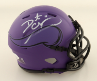 Daunte Culpepper Signed Vikings Rave Alternate Speed Mini Helmet (JSA) at PristineAuction.com