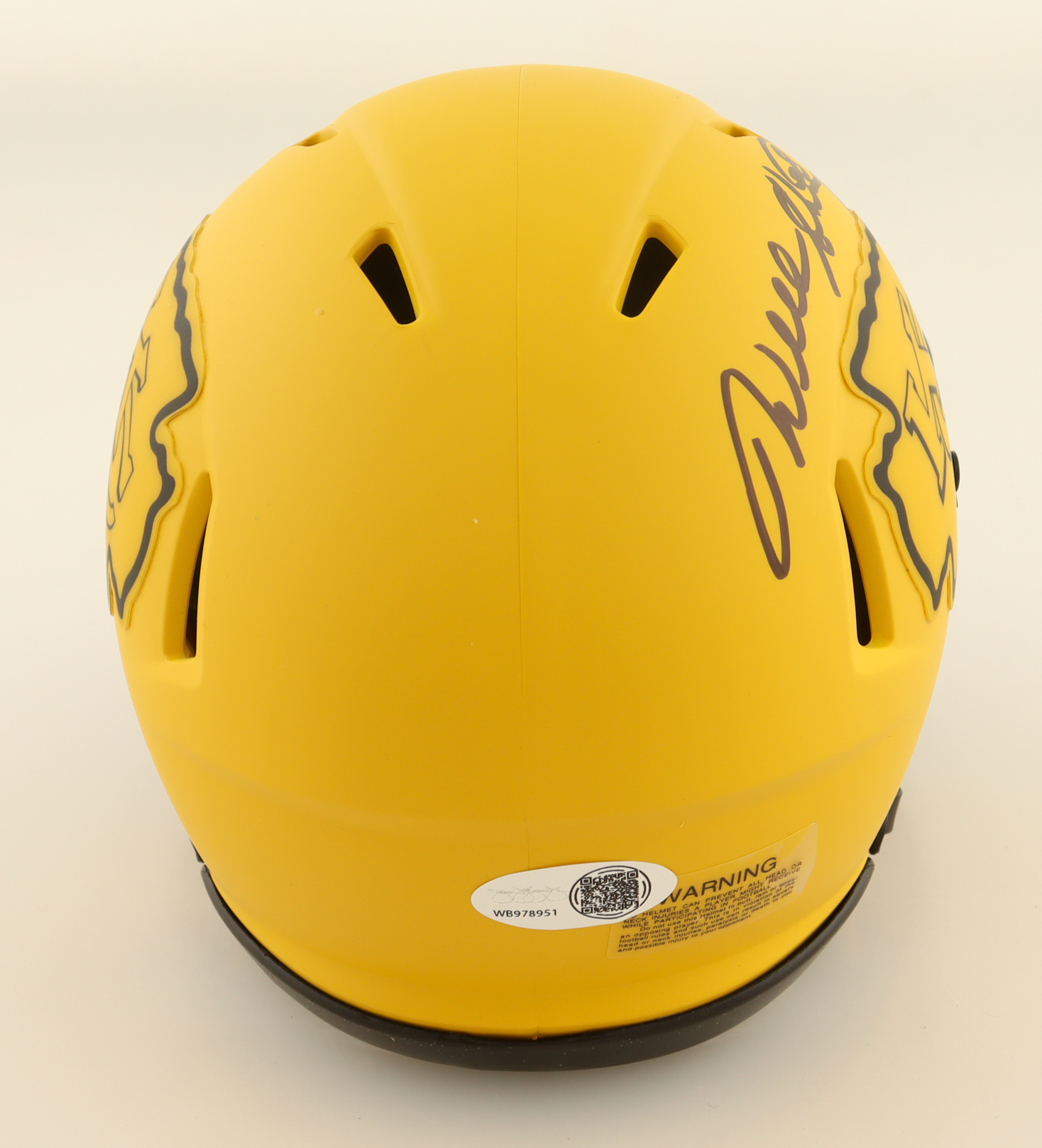 Will Shields Signed Chiefs Rave Alternate Speed Mini Helmet Inscribed "HOF 15" (JSA) at PristineAuction.com Will Shields Signed Chiefs Rave Alternate Speed Mini Helmet Inscribed "HOF 15" (JSA) at PristineAuction.com