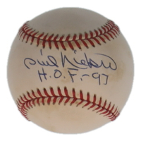 Phil Niekro Signed ONL Baseball Inscribed "HOF 97" (PSA) at PristineAuction.com