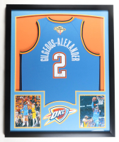 Shai Gilgeous-Alexander Signed Oaklahoma City Thunder Custom Framed Authentic Finals Jersey Display (PSA) at PristineAuction.com