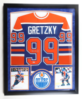 Wayne Gretzky Signed Custom Framed Jersey Display (PSA) at PristineAuction.com