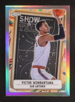 Victor Wembanyama 2024-25 Topps Chrome Show and Tell Blue Basketball Refractors #ST9 at PristineAuction.com