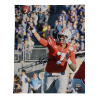 Dwayne Haskins Signed Ohio State Buckeyes 16x20 Photo (Beckett) at PristineAuction.com