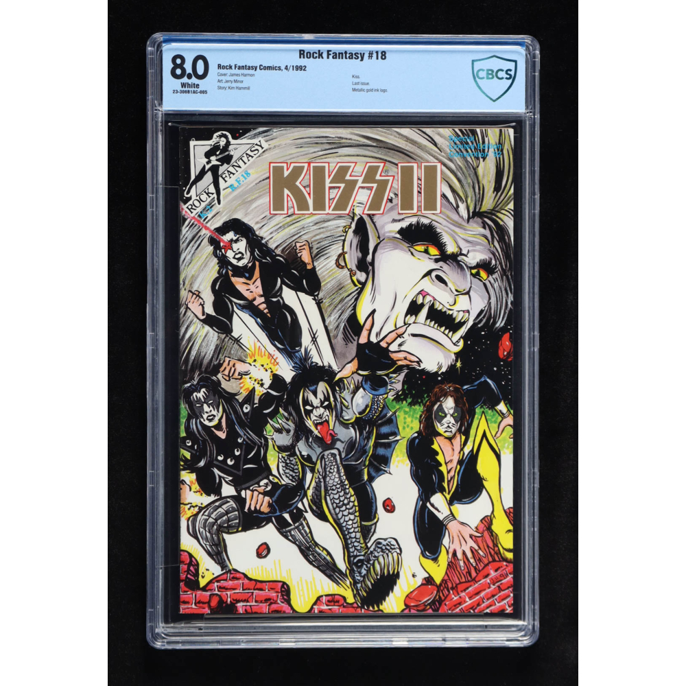 1992 "Rock Fantasy" Issue #18 Comic Book (CBCS 8.0) at PristineAuction.com