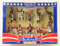 1992 Starting Lineup Team "Dream Team" USA Basketball Players Action Figure Set with Michael Jordan, Magic Johnson & Larry Bird at PristineAuction.com