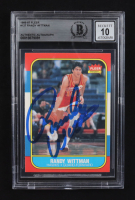 Randy Whitman Signed 1986-1987 Fleer Premier #127 (BGS | Autograph Graded BGS 10) at PristineAuction.com
