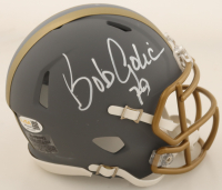 Bob Golic Signed Browns Slate Alternate Speed Mini Helmet (JSA) at PristineAuction.com