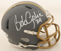 Bob Golic Signed Browns Slate Alternate Speed Mini Helmet (JSA) at PristineAuction.com
