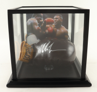 Mike Tyson Signed Vintage Brown Everlast Boxing Glove with Display Case (Tyson) at PristineAuction.com