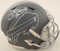 Cornelius Bennett Signed Bills Slate Alternate Speed Mini Helmet (JSA) at PristineAuction.com