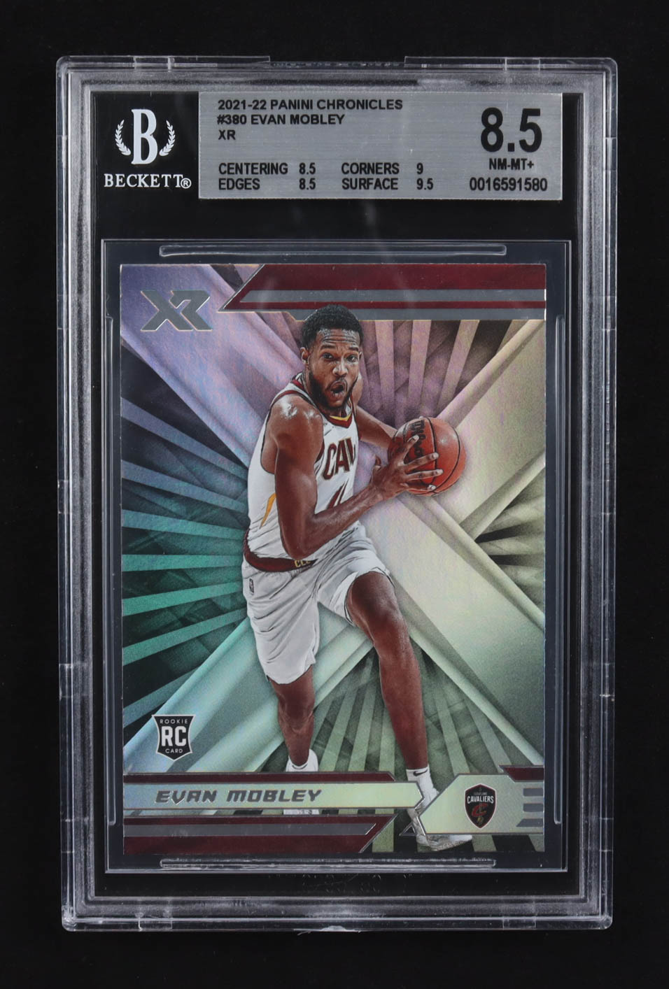 Evan Mobley 2021-22 Panini Chronicles XR #380 RC (BGS 8.5) at PristineAuction.com Evan Mobley 2021-22 Panini Chronicles XR #380 RC (BGS 8.5) at PristineAuction.com