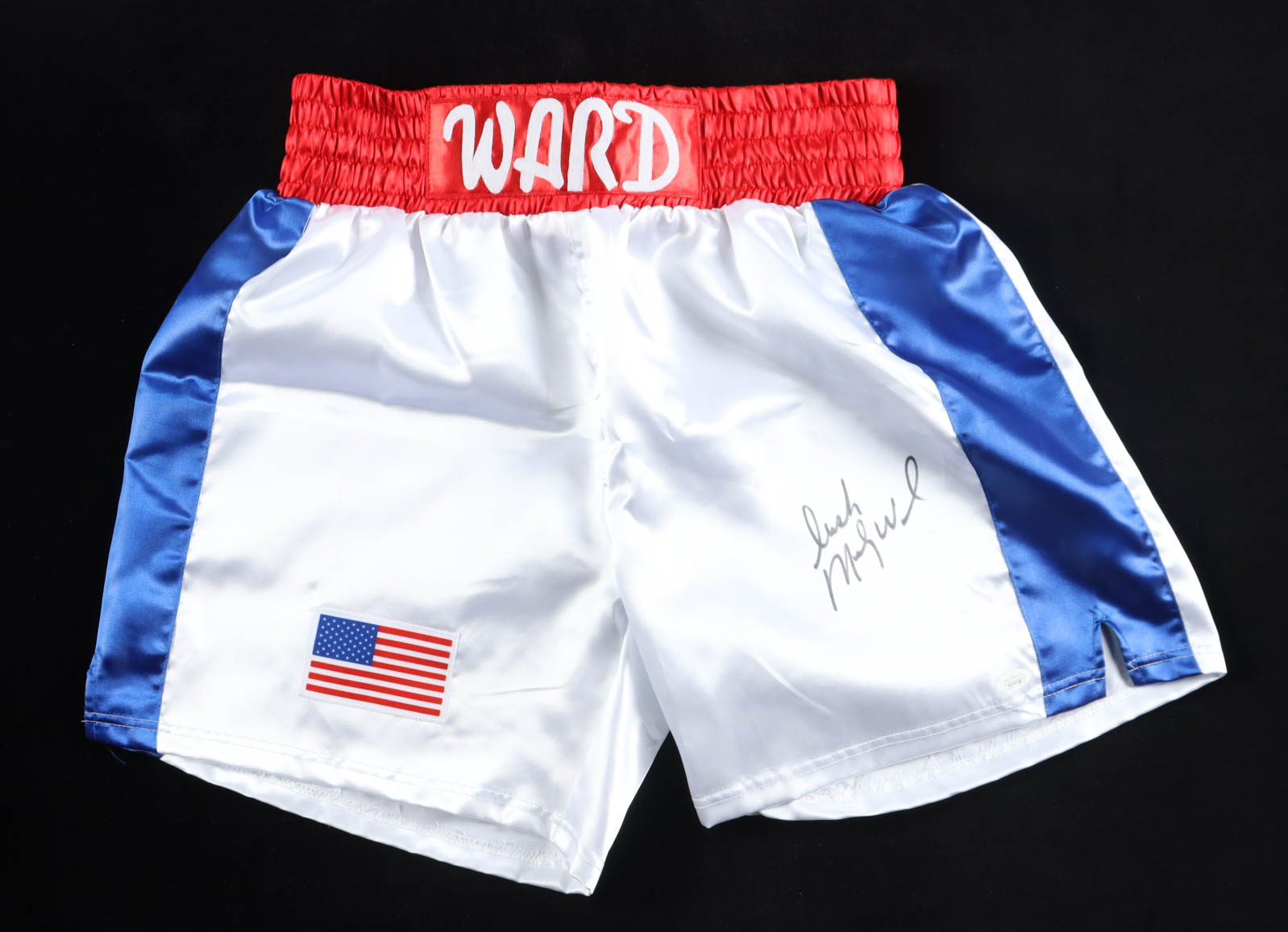 "Irish" Micky Ward Signed Boxing Trunks (JSA) at PristineAuction.com "Irish" Micky Ward Signed Boxing Trunks (JSA) at PristineAuction.com