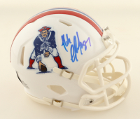 Rob Gronkowski Signed Patriots Throwback Speed Mini Helmet (Gronkowski) at PristineAuction.com