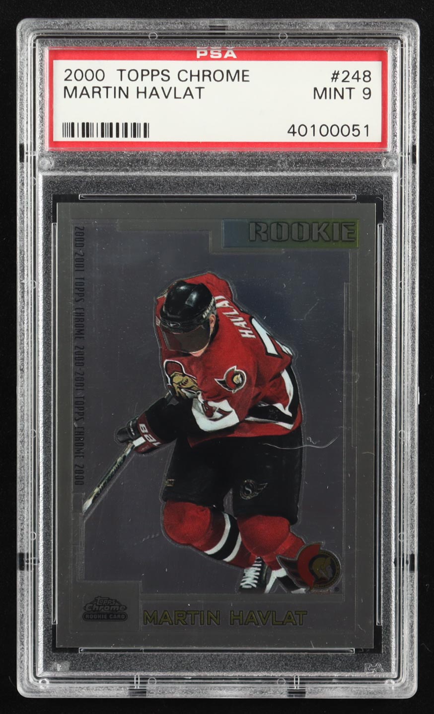 Martin Havlat 2000-01 Topps Chrome #248 RC (PSA 9) at PristineAuction.com Martin Havlat 2000-01 Topps Chrome #248 RC (PSA 9) at PristineAuction.com